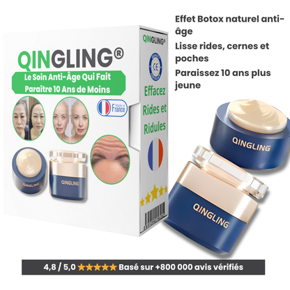 QINGLING® – Effacez Rides et Ridules et Illuminez Votre Peau en 14 Jours – Le Soin Anti-Âge Qui Fait Paraître 10 Ans de Moins