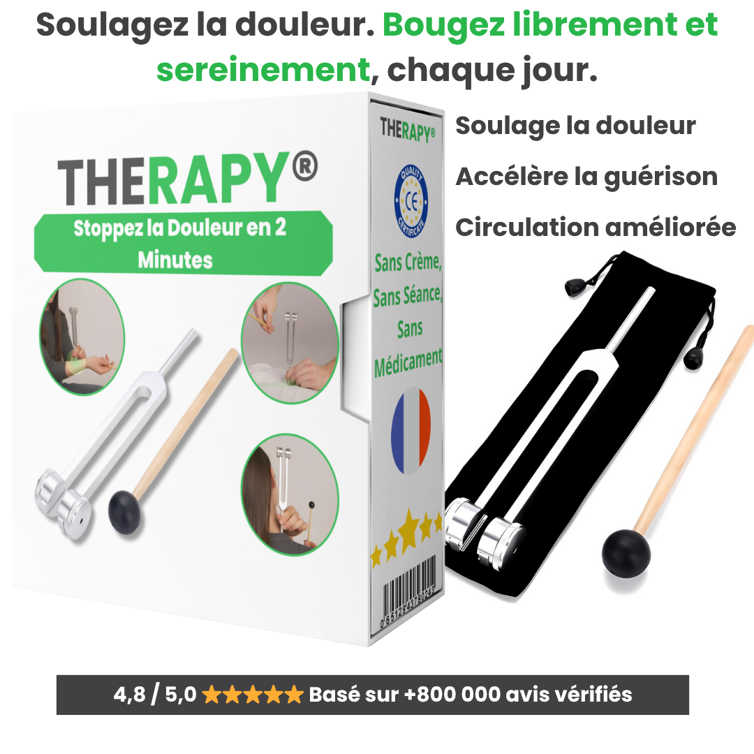 THERAPY™ – Stoppez la Douleur en 2 Minutes – Sans Crème, Sans Séance, Sans Médicament